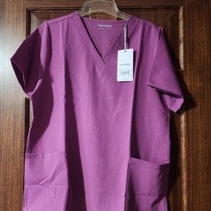 Mandala 6 Pocket Scrub Cosmic Top